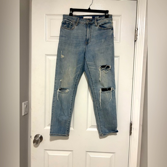 Woman’s Light Blue Distressed Jeans - Picture 1 of 3